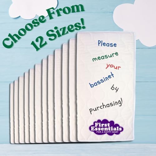 First Essentials Bassinet Cradle Mattress Pad 17X35 Rectangular