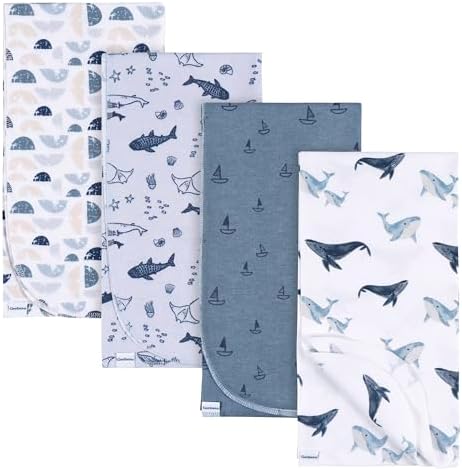 Gerber Unisex Flannel Receiving Blankets Pack of 4