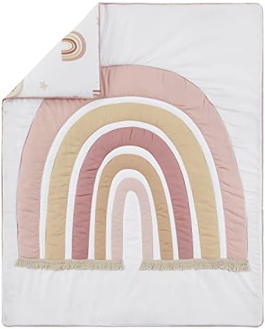 Sweet Jojo Designs Rainbow Baby Mini Crib Bedding Set 3pc
