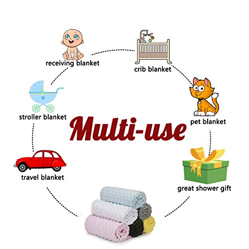Pro Goleem Soft Minky Blanket with Satin Backing for Baby Pets