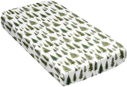Sweet Jojo Designs Sage Green Woodland Crib Sheet 1