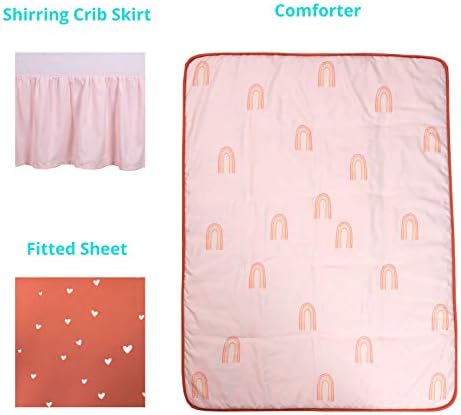 La Premura Boho Rainbow Baby Bedding Set 3 Piece