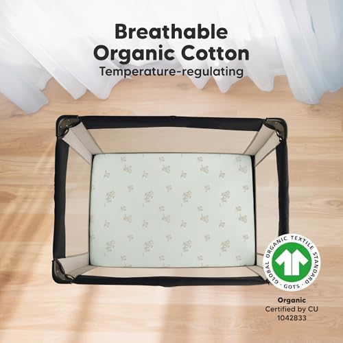 KeaBabies 2-Pack Mini Crib Sheets Fitted 38x26