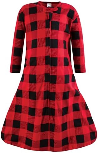 Hudson Baby Unisex Cotton Sleep Bag Buffalo Plaid