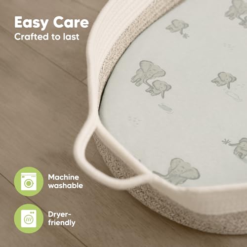 KeaBabies 2-Pack Organic Bassinet Sheets for Girls Boys