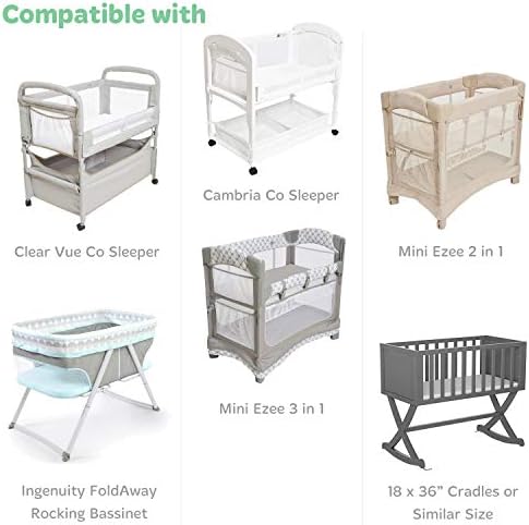 Cuddly Cubs Cradle Sheets Fitted 18x36 - 2 Pack