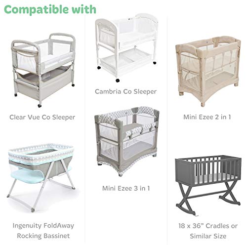 Cuddly Cubs Fitted Bassinet Sheets 18x36x2 Unisex