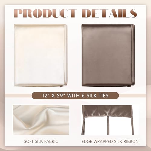 Hosuly 2 Pcs Satin Bassinet Sheets for Newborn Infant