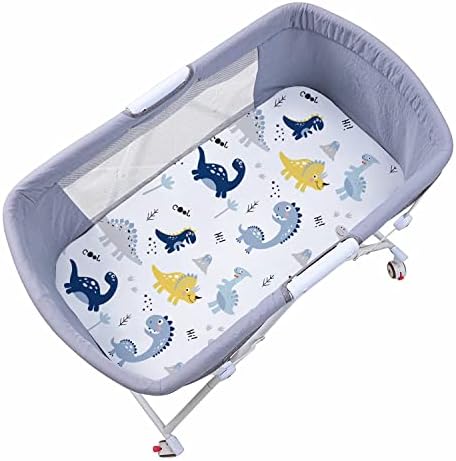 Plushii Dinosaur Bassinet Sheets 3 Pack