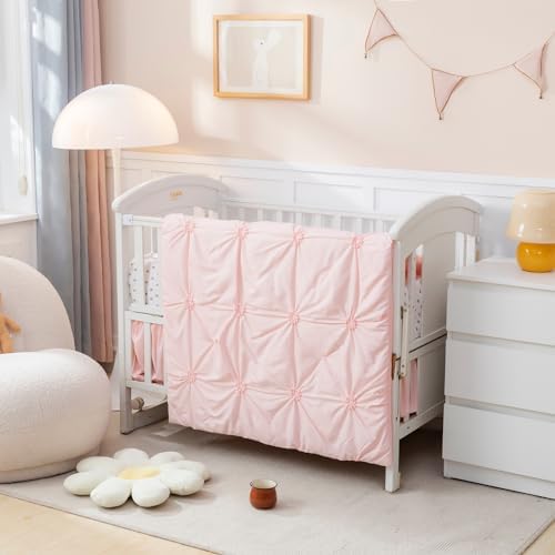 PINNKKU 3-Piece Crib Bedding Set for Boy Girl