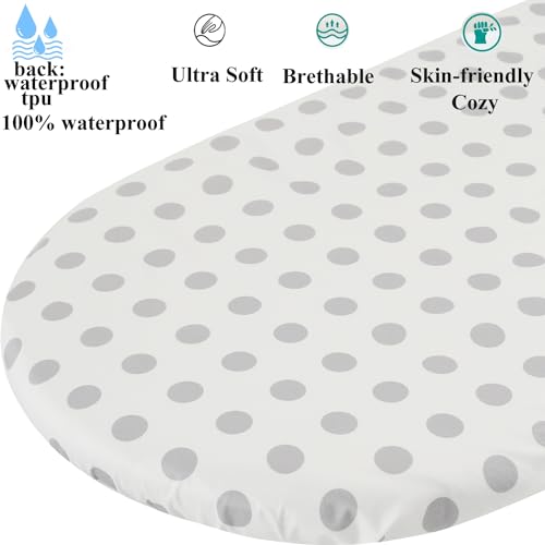 Fadacudan Waterproof Bassinet Sheets 2 Pack