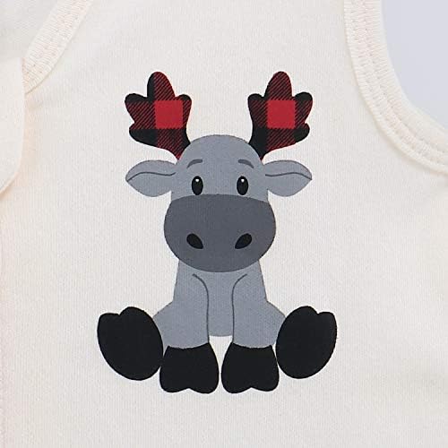 The Peanutshell Wearable Blanket Sleep Sack for Baby Woodland Moose Buffalo Plaid
