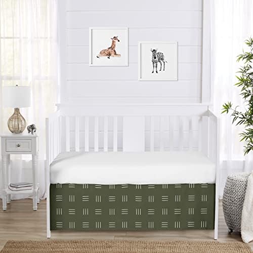 Sweet Jojo Designs Crib Bed Skirt Boho Mudcloth Pattern