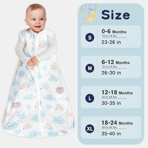 3 Pack Baby Sleep Sack 12-18 Months Rayon Cotton 1