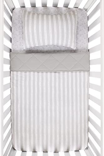 Elys Co Baby Crib Bedding Set - Grey Design 4 Piece 1