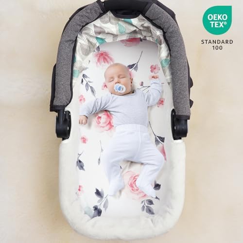 Davids Kids 3 Pack Bassinet Sheets with Floral Design