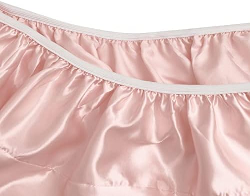 SiinvdaBZX Silky Soft Pink Bassinet Fitted Sheet