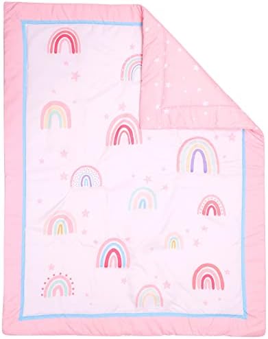 Rainbows Crib Bedding Set for Boys Girls - 4 Piece