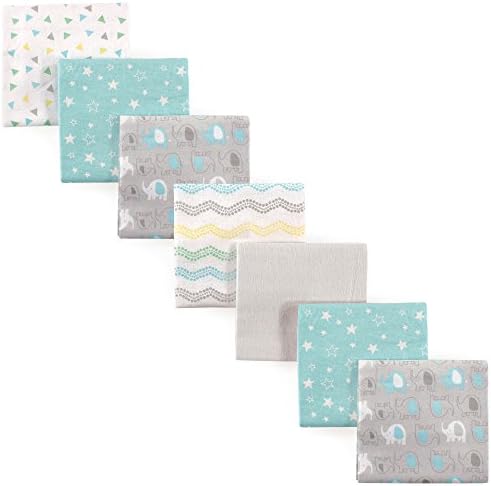 Luvable Friends 7-Pack Flannel Receiving Blankets for Babies