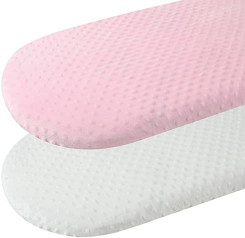 Bilokonda Dot Bassinet Sheet Set 2 Pack White Pink