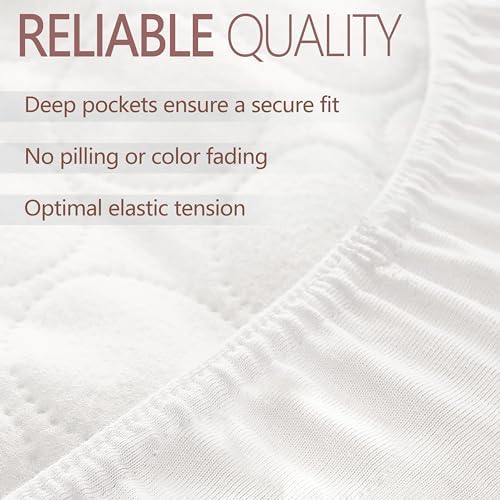 VOLHACO Bassinet Sheets 3-Pack White
