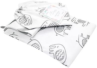 BAMI 2-Piece Cotton Crib Sheet Set Breathable Soft