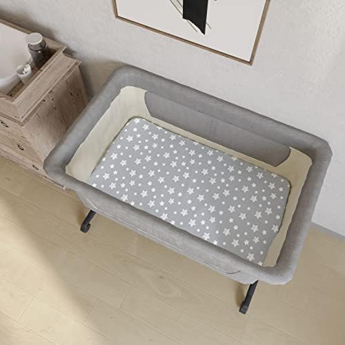 Moonsea Bassinet Sheets 4 Pack - Grey 33 x 20