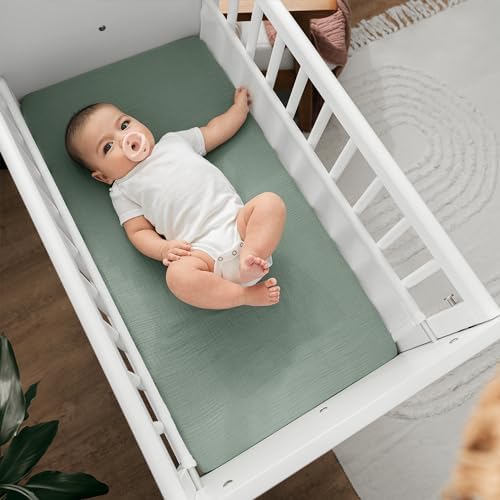Comfy Cubs Muslin Bassinet Sheet - Soft Breathable Cotton