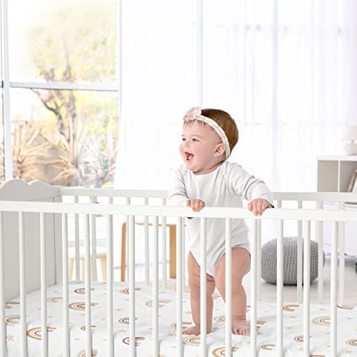 Sweet Jojo Designs Boho Rainbow Crib Sheet 1