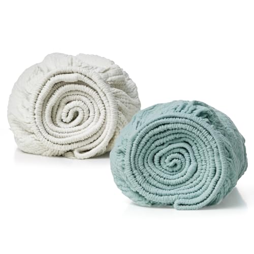 Momcozy Muslin Fitted Bassinet Sheet 2-Pack