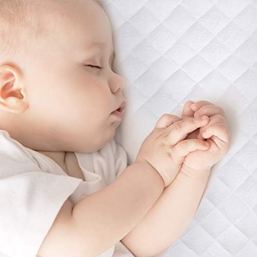 Biloban Bassinet Mattress Pad Cover 2 Pack Waterproof Quilted