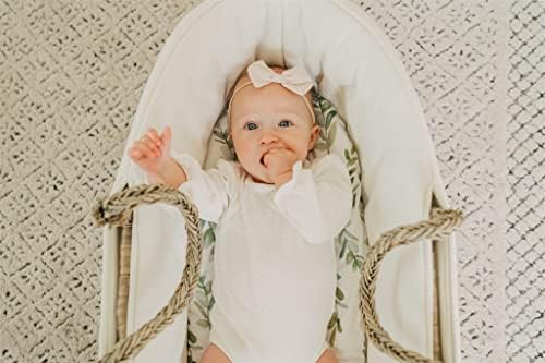 3 Fitted Bassinet Sheets Leafy Set - Oeko-Tex Cotton