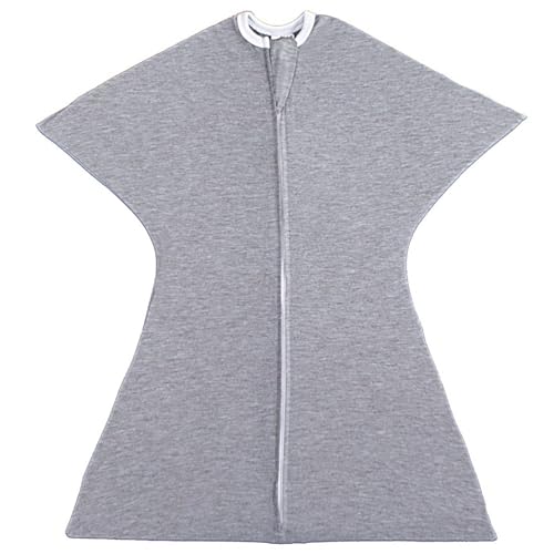 SleepingBaby Zipadee-Zip Transition Swaddle - Heather Grey Small 4-8 Months