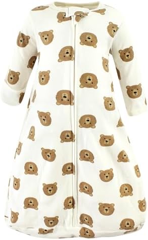 Hudson Baby Unisex 18-24M Cotton Sleep Sack with Brown Bear Design