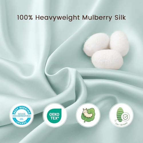 THXSILK 7A Silk Bassinet Sheet - Light Blue