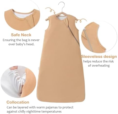 LOVABYLUCK Baby Sleep Sack with 2-Way Zipper 1