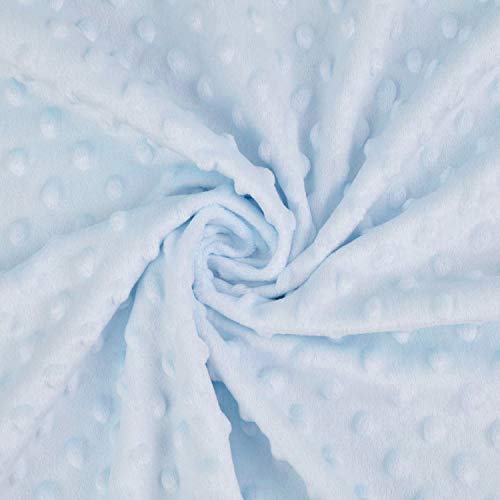 American Baby Company Heavenly Soft Minky Dot Crib Bedding Set Blue