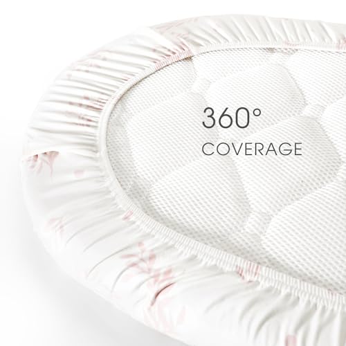 GRSSDER Stretch Fitted Bassinet Sheet Set 2 Pack