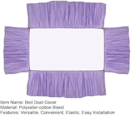 Altsuceser Crib Bed Skirt Purple