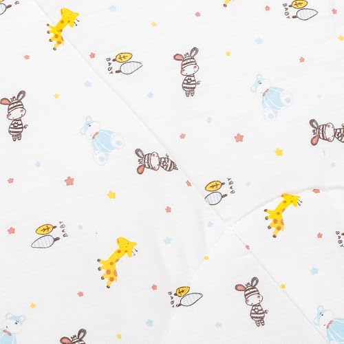 Baby Bees Giraffe Muslin Crib Quilt for Baby Boys and Girls