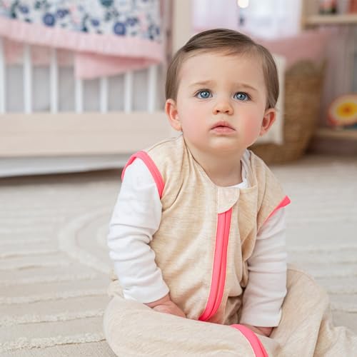 HALO SleepSack Ideal Temp TOG 10 OatmealPink Large 1