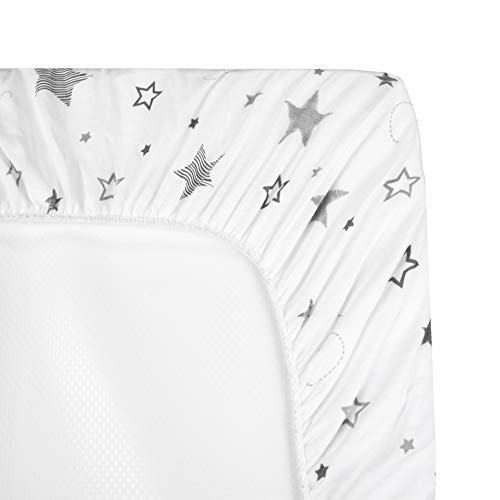 American Baby Company Bassinet Sheet - Super Stars Design