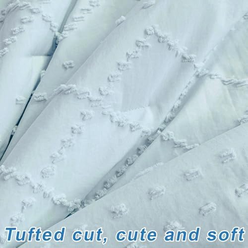 Wowelife Baby Crib Bedding Set for Girls 3 Piece Boho Blue