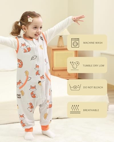 HOMEAL Toddler Sleep Sack with Legs 05Tog 12M-2T
