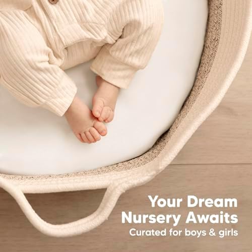2-Pack Bamboo Bassinet Sheets for Baby Sleep Comfort