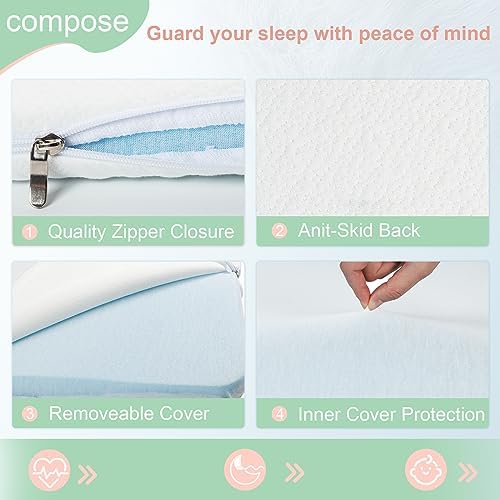 ANGELBLISS Bassinet Mattress Topper with Waterproof Cover 1