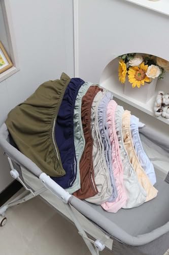 100 Organic Cotton Bassinet Sheets 2 Pack