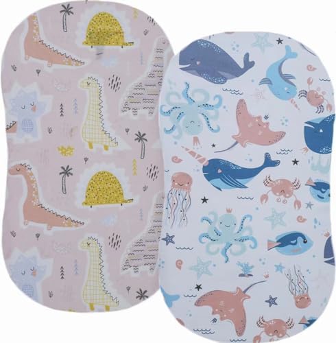 Aisawate Stretchy Ultra Soft Bassinet Sheet Set 2 Pack