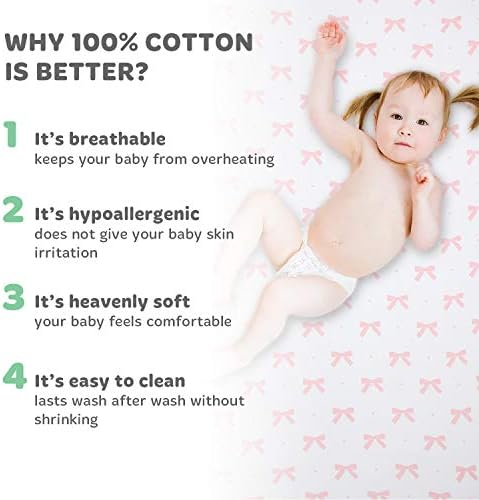 Cradle Sheets Fitted 18 x 36 - 2 Pack