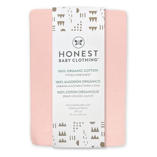 HonestBaby Organic Cotton Crib Sheet Set - Jumbo Leaf Sage One Size